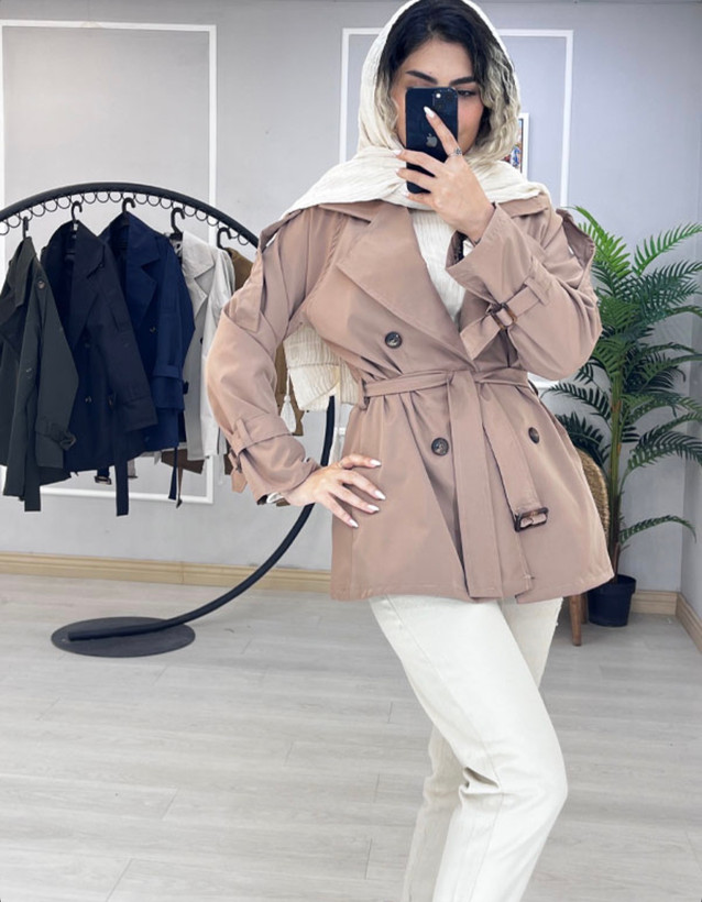 بارانی زنانه مدل کوتاه